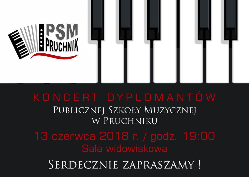 Koncert Dyplomantów - plakat