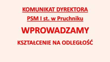 Komunikat dyrektora PSM Pruchnik - TOP