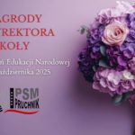 Nagrody dla nauczycieli i pracowników PSM I st. w Pruchniku z okazji Dnia Edukacji Narodowej